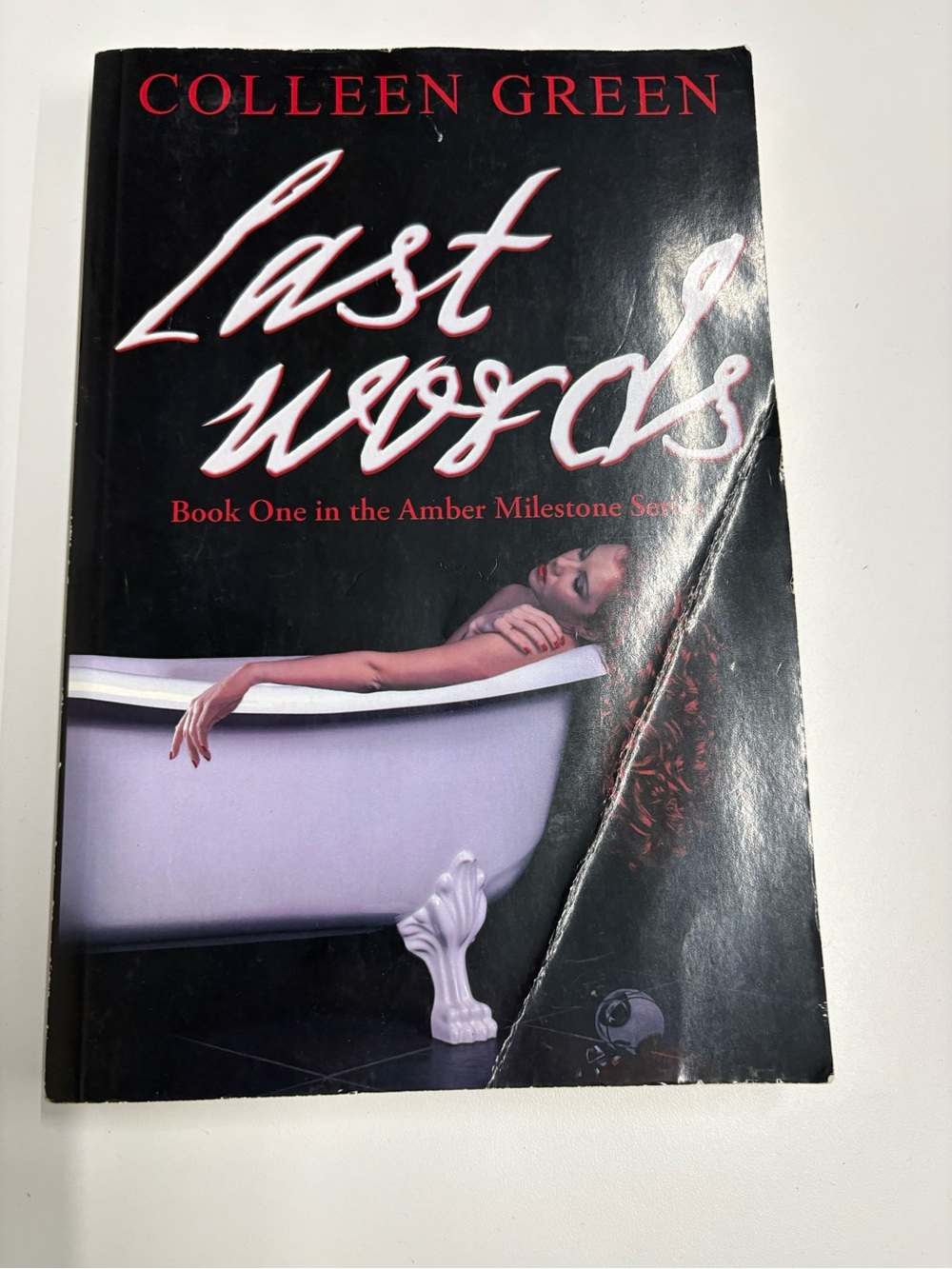 'Last Words' Bath Tub Art Print - Black & White